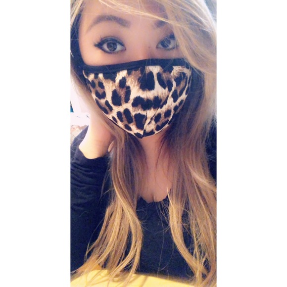 Leopard Print Face Mask - Picture 2 of 4